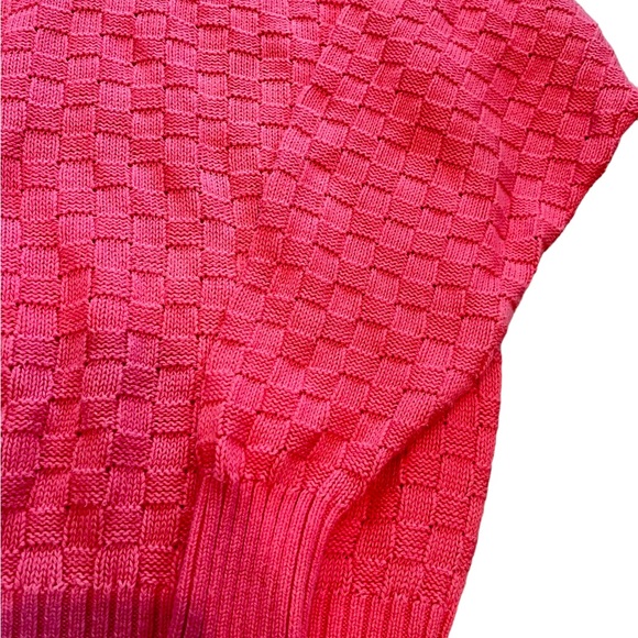 Vintage Burberry Woven Coral Sweater - Picture 2 of 6